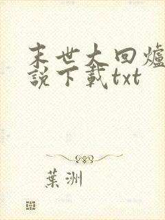 末世大回炉 小说下载txt