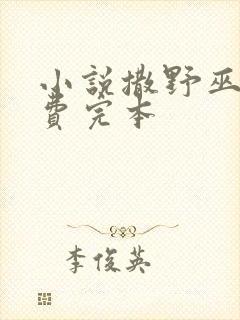 小说撒野巫哲免费完本