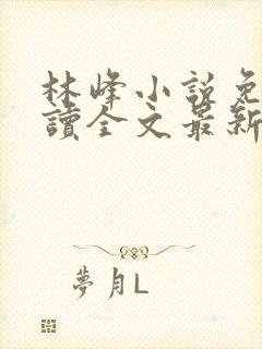 林峰小说免费阅读全文最新章节