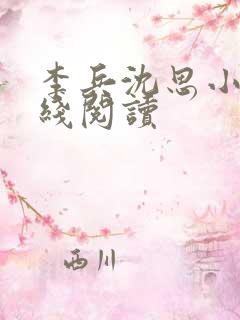 李兵沈思小说在线阅读