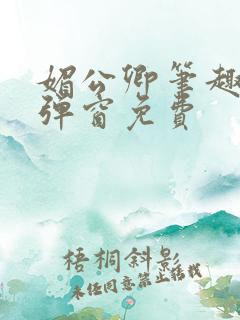 媚公卿笔趣阁无弹窗免费