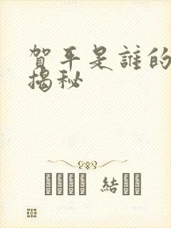 贺平是谁的女婿揭秘