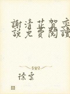 谢清芷贺奕川小说免费阅读最新章节