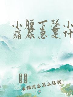 小腹下坠小便尿痛尿急是什么原因