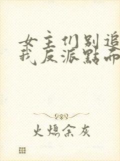 女主们别追了给我反派点面子