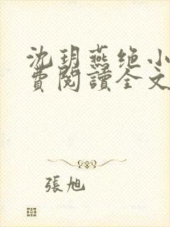 沈玥燕绝小说免费阅读全文最新章节