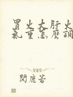 胃火大肝火旺湿气重怎么调理