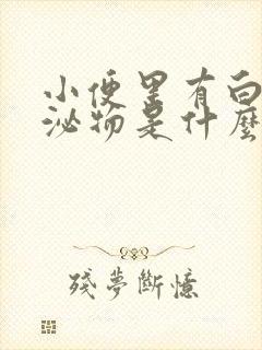 小便里有白色分泌物是什么原因