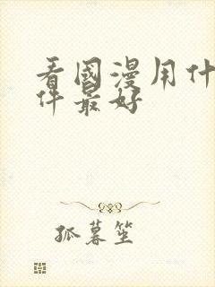 看国漫用什么软件最好