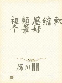 视频压缩软件哪个最好