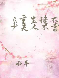 《重生后不爱了少夫人不当了》