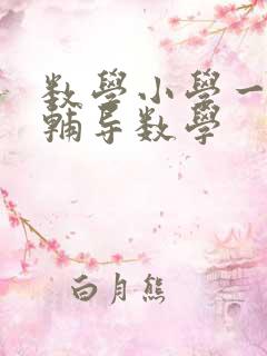 数学小学一对一辅导数学