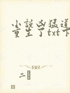 小说凶猛道侣也重生了txt下载