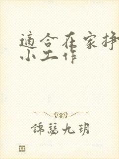 适合在家挣钱的小工作