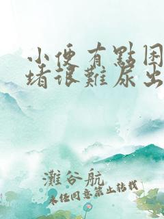 小便有点困难发堵很难尿出来