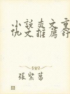 小说爽文重生复仇文推荐舒服男主