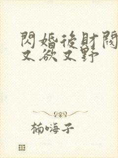 闪婚后财阀老公又欲又野