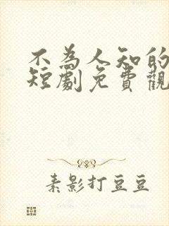 不为人知的往事短剧免费观看全集高清