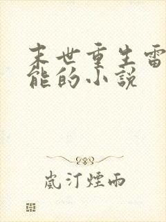 末世重生雷系异能的小说