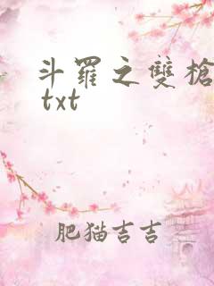 斗罗之双枪绝世 txt