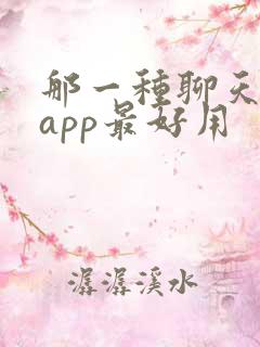 那一种聊天神器app最好用