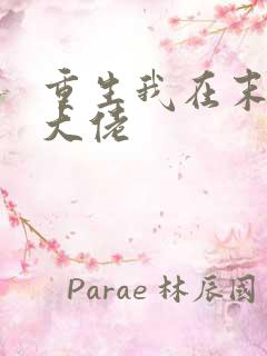 重生我在末世当大佬