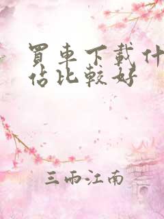 买车下载什么网站比较好