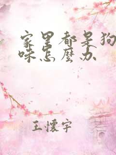 家里都是狗尿骚味怎么办