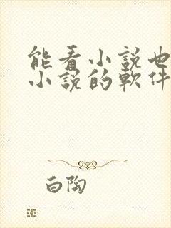 能看小说也能写小说的软件