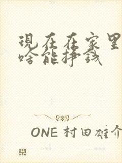 现在在家里干点啥能挣钱