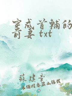 穿成首辅的炮灰前妻 txt