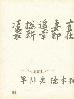 凌总追妻有点甜最新章节在