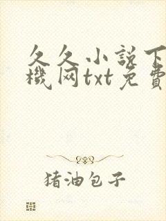 久久小说下载手机网txt免费下载