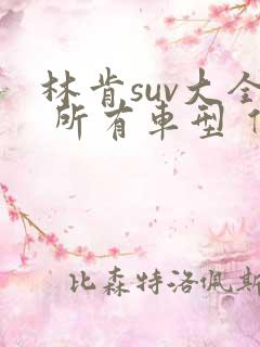 林肯suv大全 所有车型 价格 报价进口