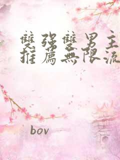 双强双男主小说推荐无限流