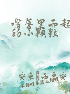 嘴唇里面起白色的小颗粒