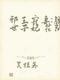 邪王宠妻:腹黑世子妃 花间雪