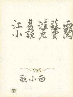 江易淮苏雨眠的小说免费阅读全文