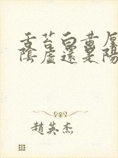 舌苔白黄厚腻是阴虚还是阳虚