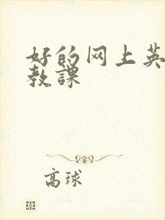 好的网上英语外教课