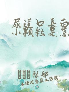 尿道口长白色的小颗粒是怎么回事