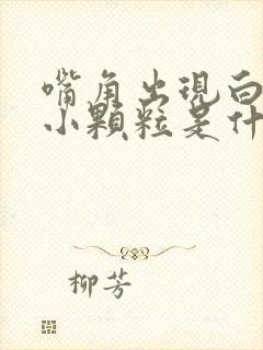 嘴角出现白色的小颗粒是什么