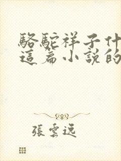 骆驼祥子什么是这篇小说的线索