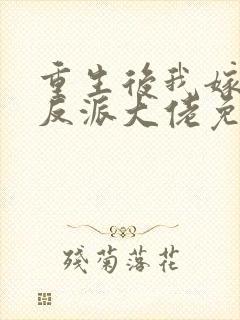 重生后我嫁给了反派大佬免费阅读下载