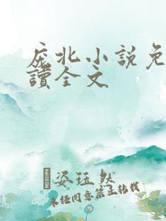 庞北小说免费阅读全文