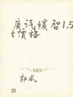 广汽缤智1,5t价格