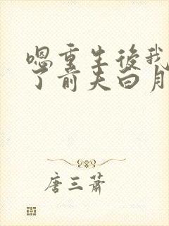 嗯重生后我顶替了前夫白月光