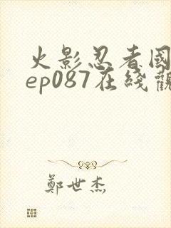 火影忍者国语版ep087在线观看