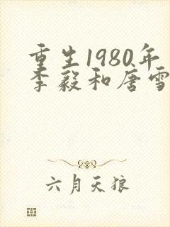 重生1980年李毅和唐雪的小说