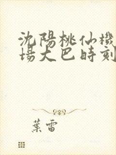 沈阳桃仙机场机场大巴时刻表